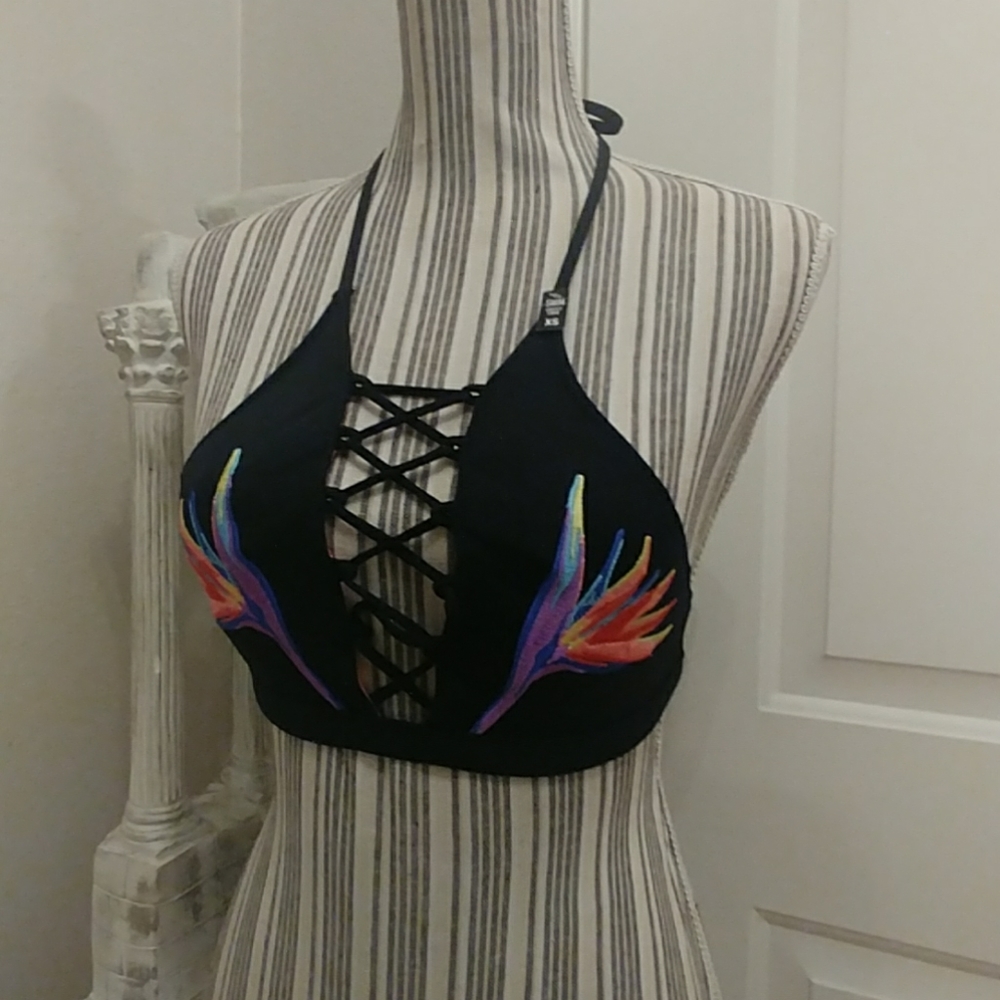 Tropical PINK Victoria's Secret Swim Bikini 👙 Top